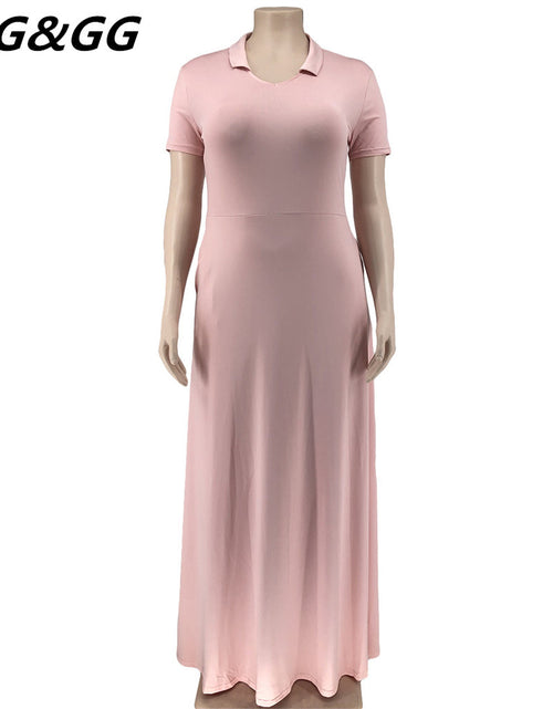 Load image into Gallery viewer, A-Line Long Plus Size Dress
